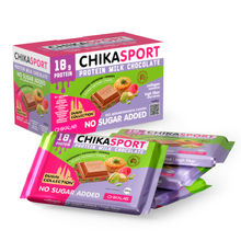 Шоколад Chika Sport 100 г - малина-фисташка-хрустящее тесто (Bombbar)